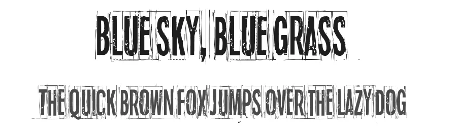 Blue sky, blue grass by Juha Korhonen — Decorative Font