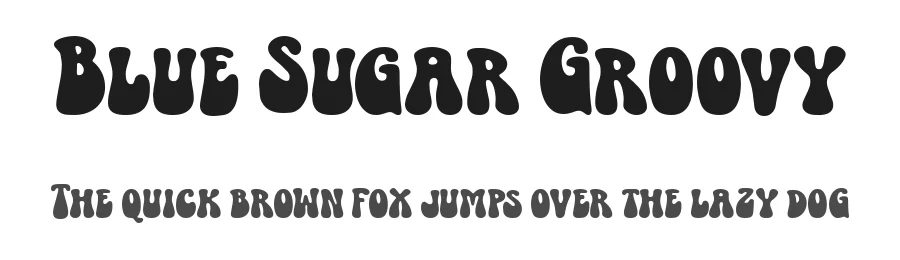 Blue Sugar Groovy by Faras Dina β Decorative Font