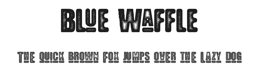 Blue Waffle by Fontmonger — Decorative Font