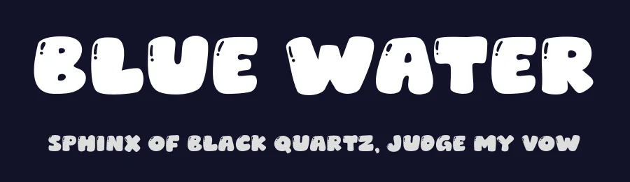 Blue Water by MJType — Decorative Font — thumbnail 2