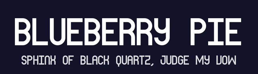 Blueberry Pie by Geronimo Font Studios — Sans Serif Font — thumbnail 2