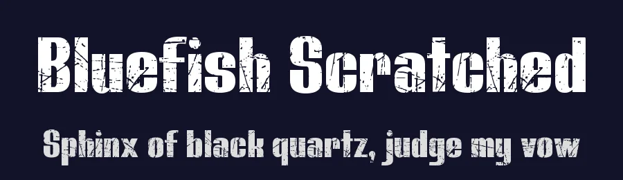 Bluefish Scratched by Studio Typo — Decorative Font — thumbnail 2