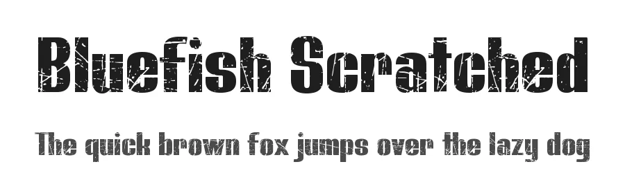 Bluefish Scratched by Studio Typo β Decorative Font