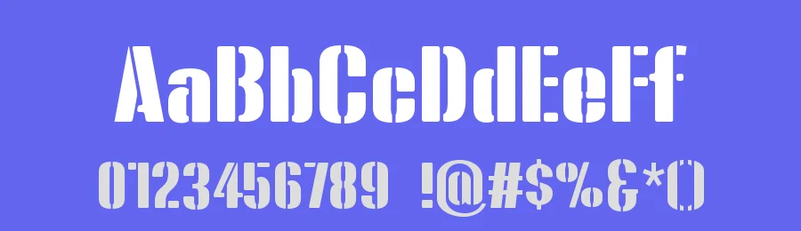 Bluefish Stencil by Studio Typo — Decorative Font — thumbnail 3
