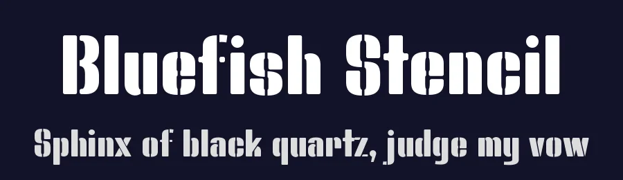 Bluefish Stencil by Studio Typo — Decorative Font — thumbnail 2