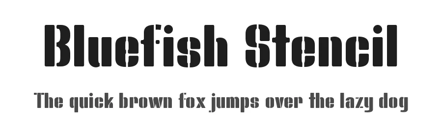 Bluefish Stencil