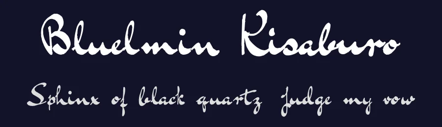 Bluelmin Kisaburo by Intellecta Design — Script Handwritten Font — thumbnail 2