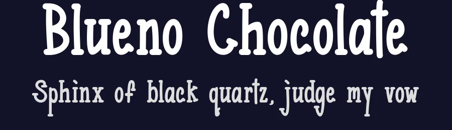 Blueno Chocolate by aldedesign — Decorative Font — thumbnail 2