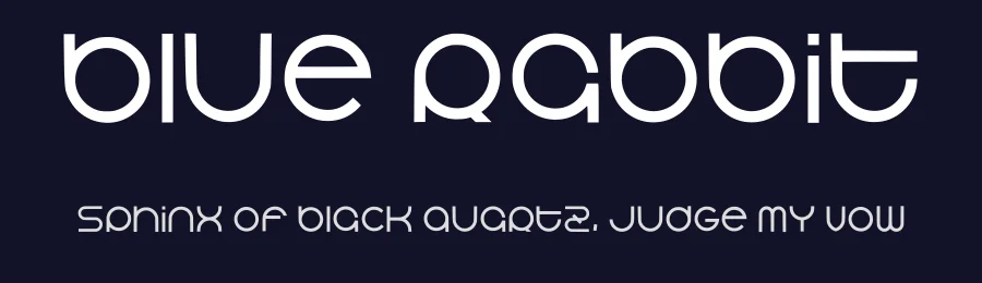 Blue Rabbit by Mr.W — Decorative Font — thumbnail 2