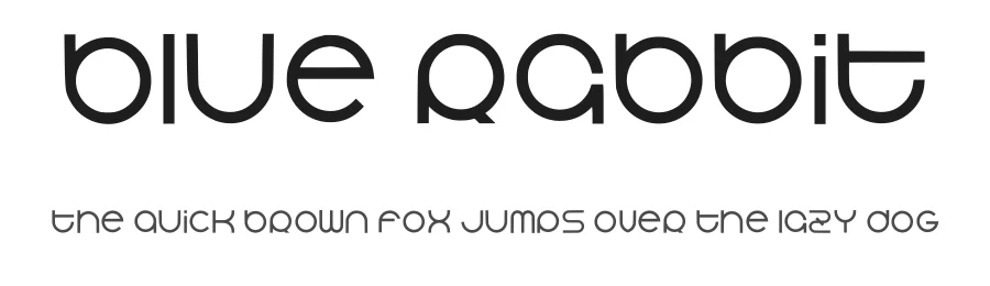 Blue Rabbit by Mr.W — Decorative Font