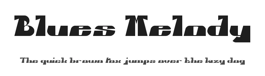 Blues Melody by weknow โ Decorative Font