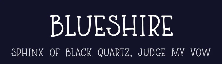 Blueshire by Rachel White Art — Decorative Font — thumbnail 2