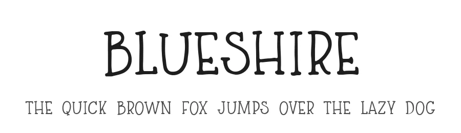 Blueshire by Rachel White Art — Decorative Font