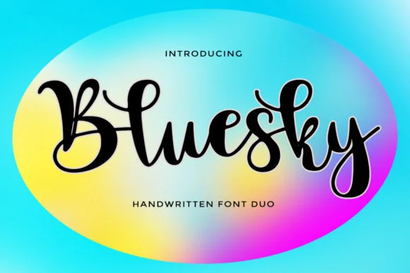 Bluesky Script Font by LetterFreshStudio — Script Handwritten Font