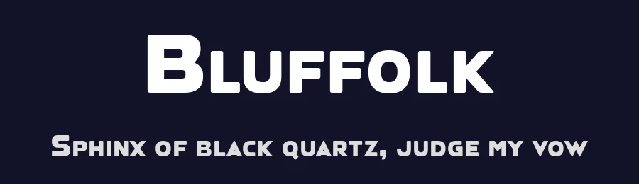 Bluffolk by Chequered Ink — Sans Serif Font — thumbnail 2