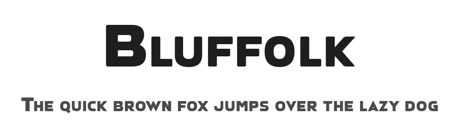Bluffolk by Chequered Ink — Sans Serif Font