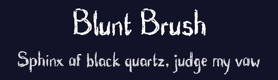 Blunt Brush by Royaltype — Decorative Font — thumbnail 2