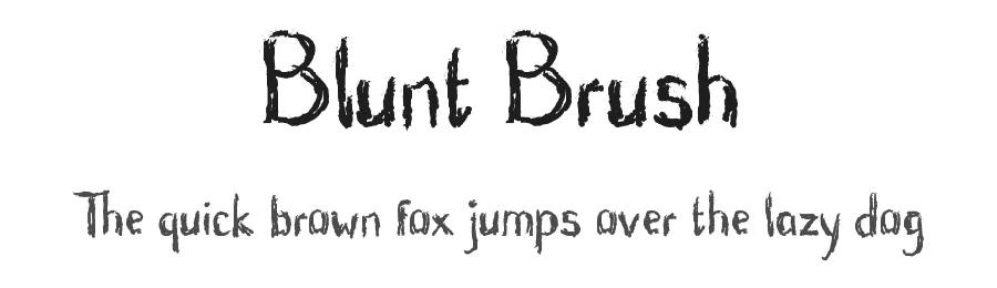 Blunt Brush by Royaltype — Decorative Font