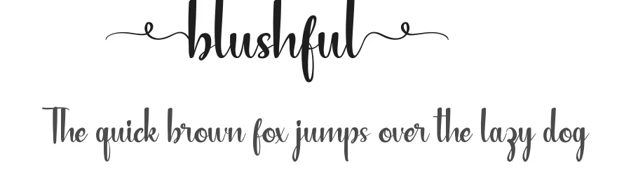 Blushful by RaisProject β Script Handwritten Font