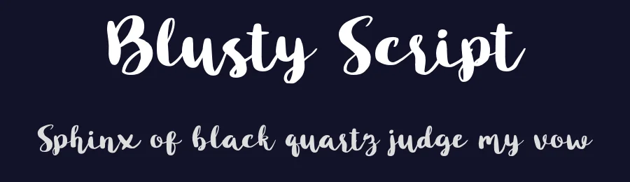 Blusty Script by Craft Supply Co. — Script Handwritten Font — thumbnail 2