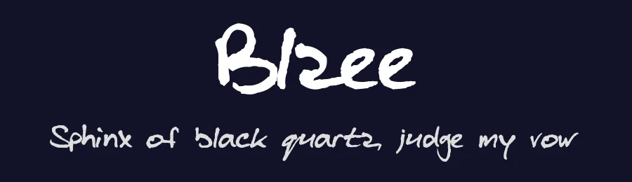 Blzee by Blaise — Script Handwritten Font — thumbnail 2