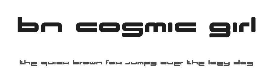 BN Cosmic Girl by Ben's Fonts — Display Font