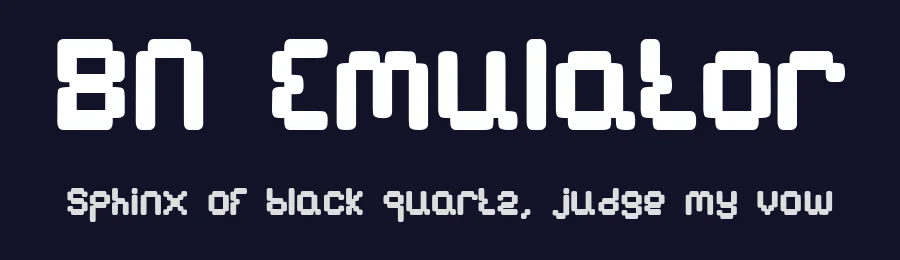 BN Emulator by Ben's Fonts — Display Font — thumbnail 2