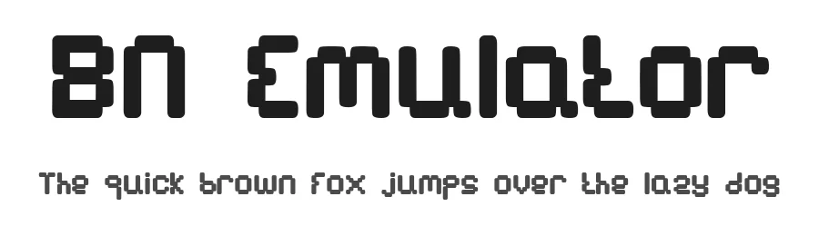 BN Emulator by Ben's Fonts — Display Font