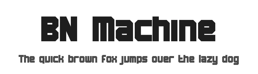 BN Machine by Ben's Fonts β Sans Serif Font
