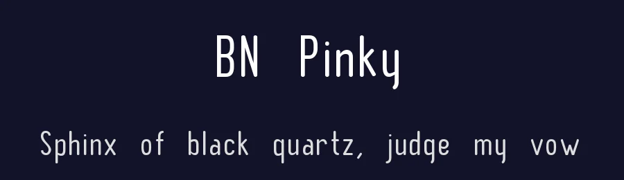 BN Pinky by Ben's Fonts — Sans Serif Font — thumbnail 2