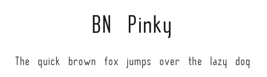 BN Pinky by Ben's Fonts โ Sans Serif Font