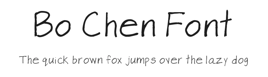 Bo Chen Font