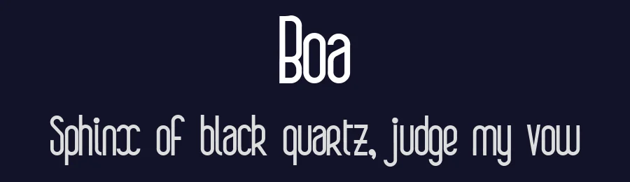 Boa by alien foundery — Sans Serif Font — thumbnail 2