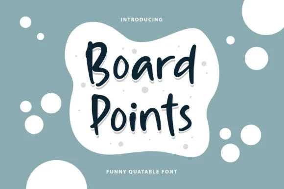Board Points Font by Typefar — Script Handwritten Font