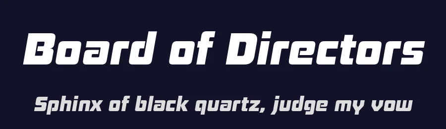 Board of Directors by Typodermic Fonts — Sans Serif Font — thumbnail 2