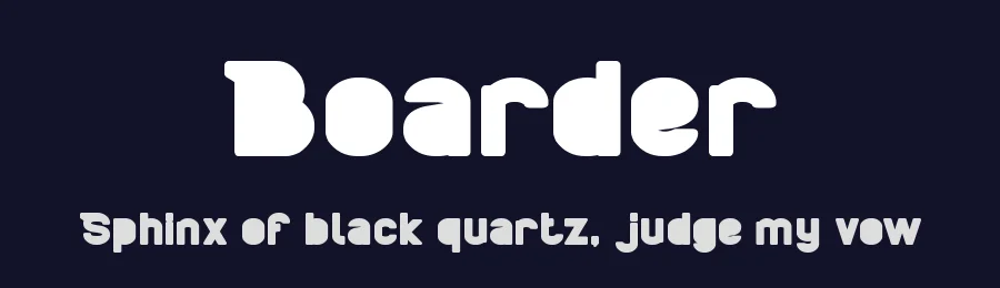 Boarder by weknow — Sans Serif Font — thumbnail 2