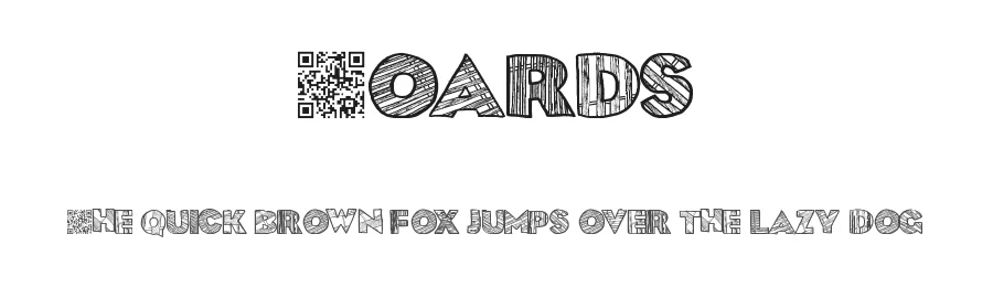 Boards by Xerographer Fonts — Decorative Font