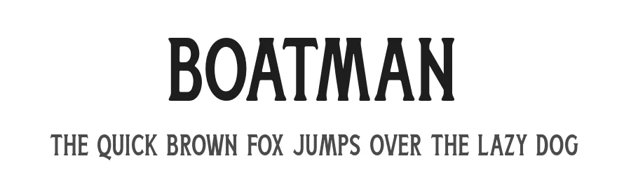 Boatman by Ydhra Studio — Decorative Font