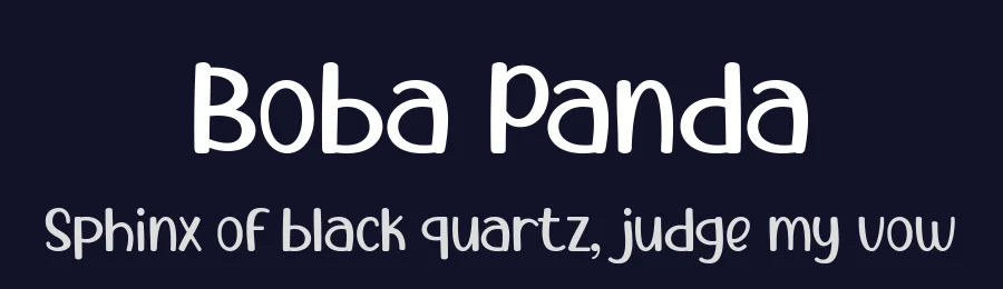 Boba Panda by 7NTypes — Decorative Font — thumbnail 2