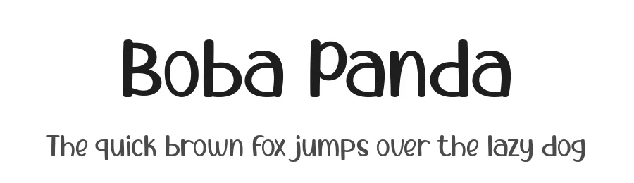 Boba Panda by 7NTypes — Decorative Font
