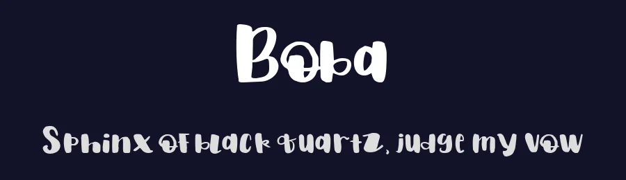 Boba by Mariyana — Decorative Font — thumbnail 2