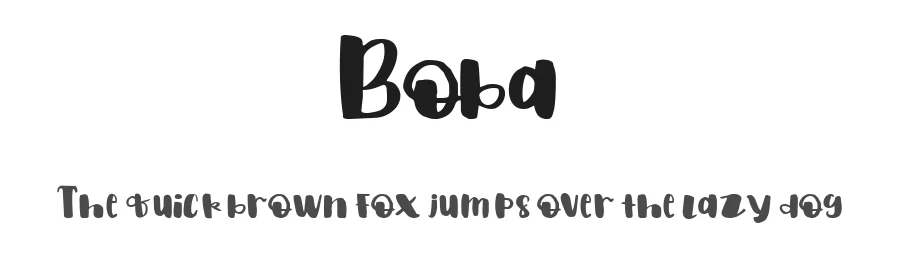 Boba by Mariyana — Decorative Font