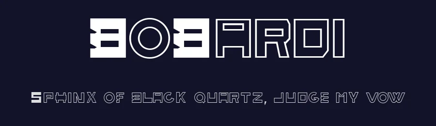 BoBardi by Nick A. — Display Font — thumbnail 2