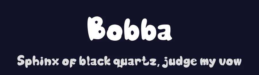 Bobba by Kong Font — Decorative Font — thumbnail 2