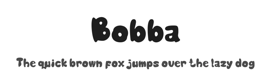 Bobba by Kong Font β Decorative Font