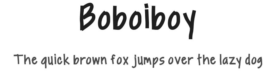 Boboiboy by Bonjour Type — Decorative Font