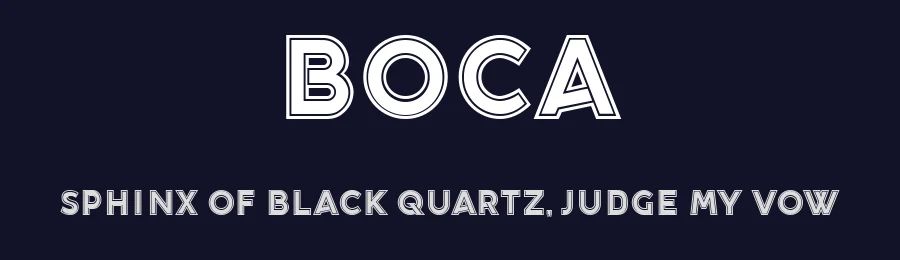 Boca by Vladimir Nikolic — Sans Serif Font — thumbnail 2