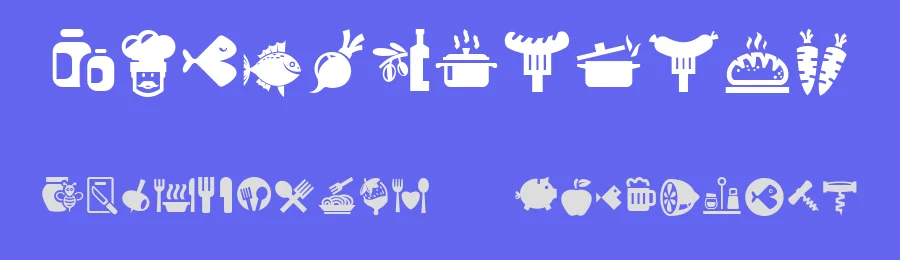 Bocartes fritos by deFharo — Dingbats Font — thumbnail 3