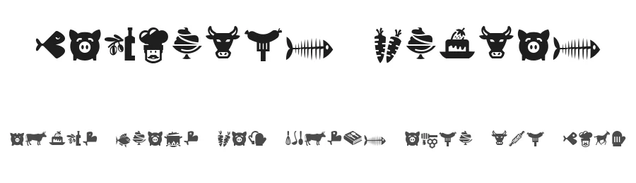 Bocartes fritos by deFharo — Dingbats Font