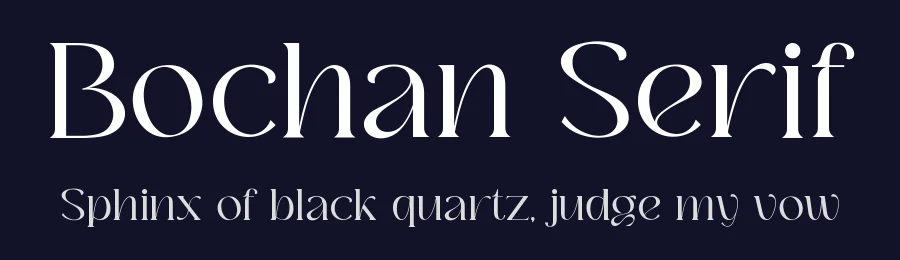 Bochan Serif by HansCo — Serif Font — thumbnail 2